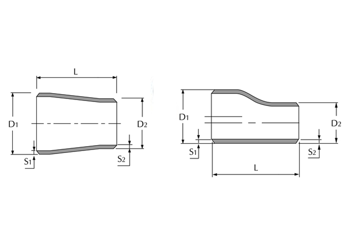 DIN 2616 ; EN 10253-2  Reducer