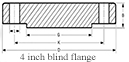 4 Inch Blind Flange