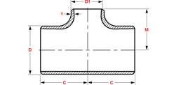 Carbon Steel Equal Tee DIN 2615