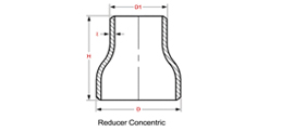 3 inch to 2 inch pipe reducer