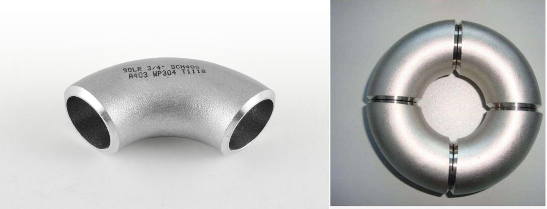 stainless steel reducing pipe elbow 