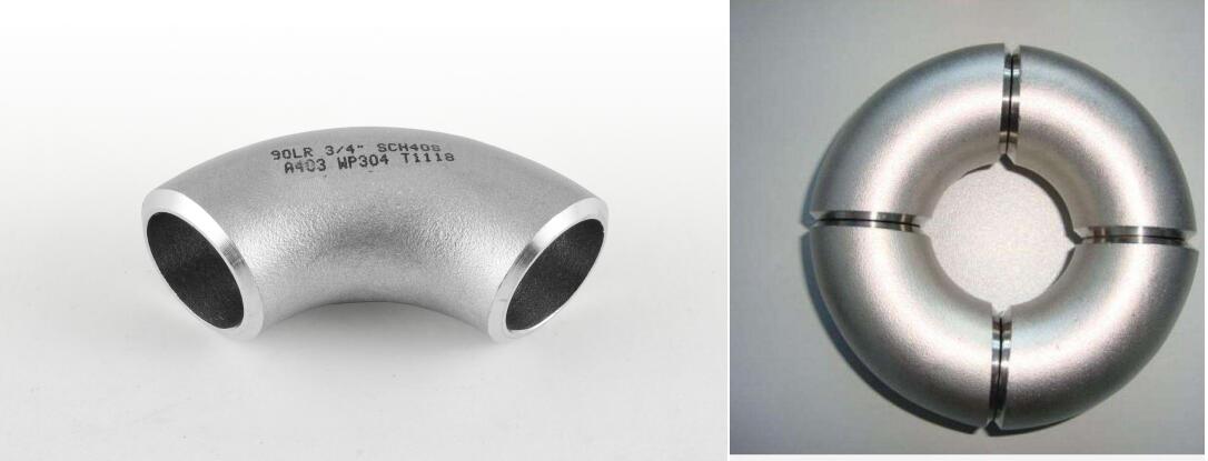 stainless steel reducing pipe elbow