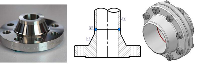 DIN 2316 PN6 weld neck flange