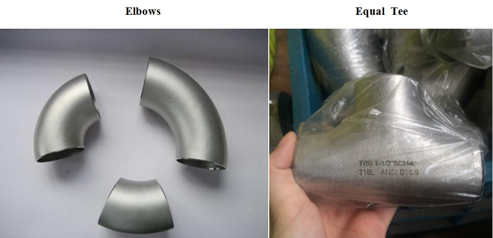 steel elbow and tee