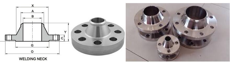 Class 900 weld neck flange dimensions