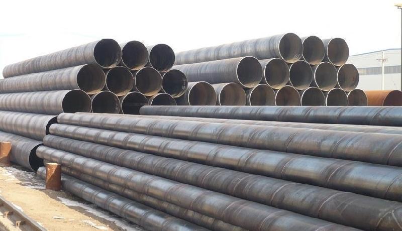  Production process of spiral steel pipe
