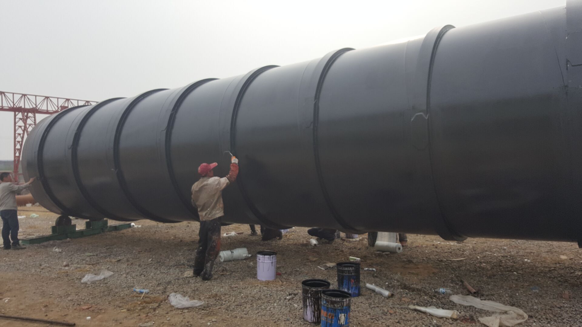 Anti-corrosive spiral steel pipe