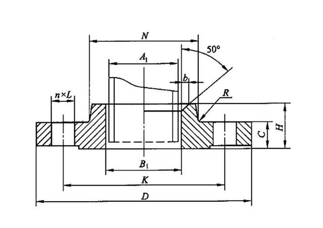 plate flange drawing