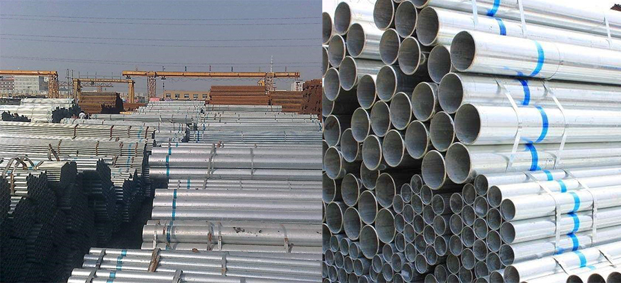 galvanized steel pipes