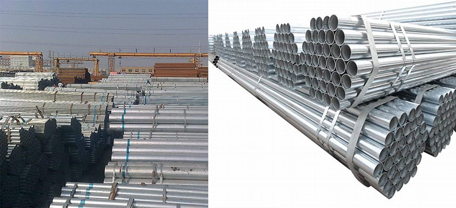 galvanized steel pipes