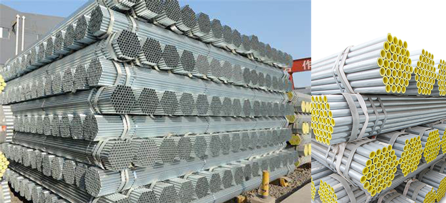 What are the specific differences between cold galvanized steel pipe and hot galvanized steel pipe?