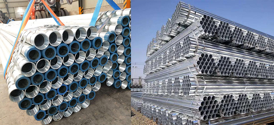 Galvanized seamless steel pipe