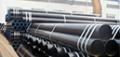 Seamless black line pipe gas line