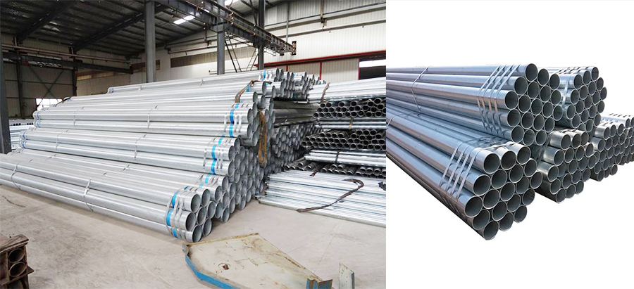 Hot dip galvanized carbon steel pipe