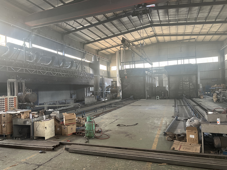 Steel pipe line factory