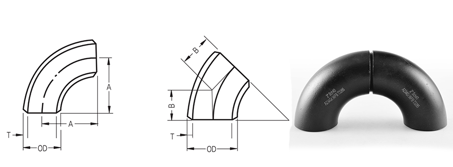 carbon steel butt welding pipe elbow